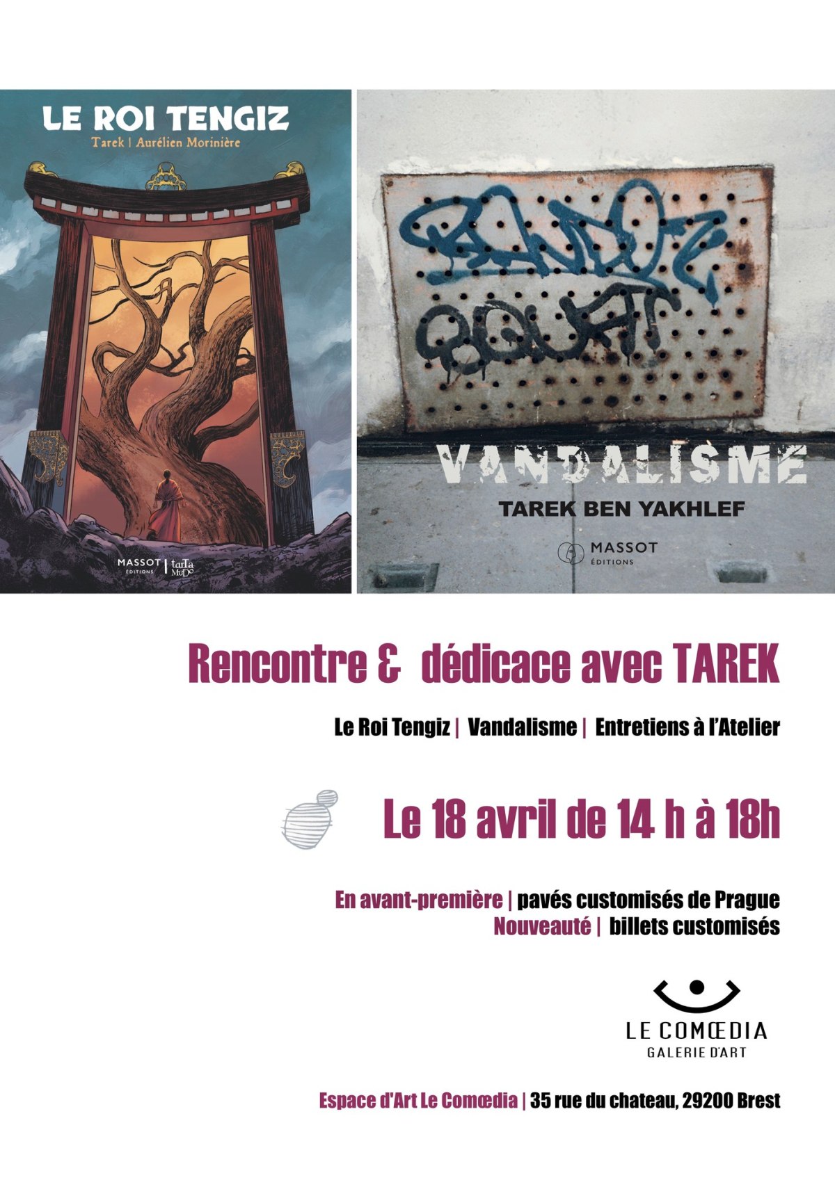 Rencontre & dédicace avec Tarek au&nbsp;Comœdia